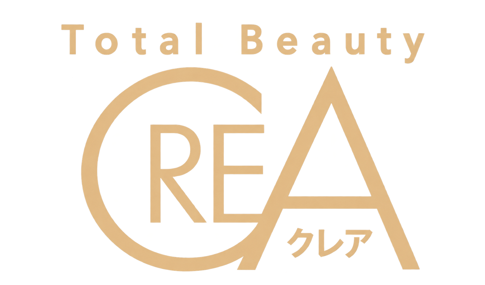 Total Beauty CREA（美容室クレア）公式ロゴ